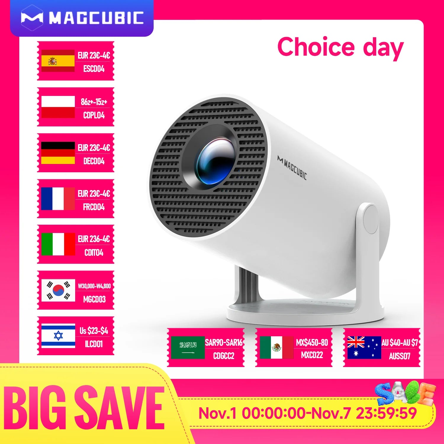 Magcubic Projector HY300 Pro 4K Android 11 Dual Wifi6 290ANSI Allwinner H713 BT5.0 1080P 1280*720P Home Cinema Outdoor Projetor