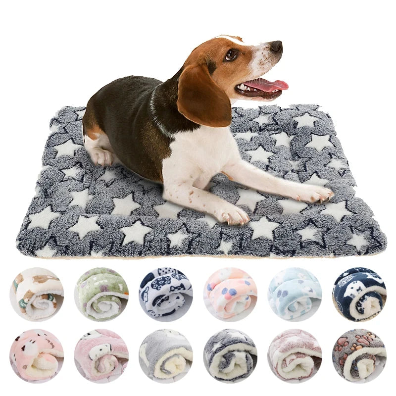 Flannel Pet Sleeping Mat - Dog Bed