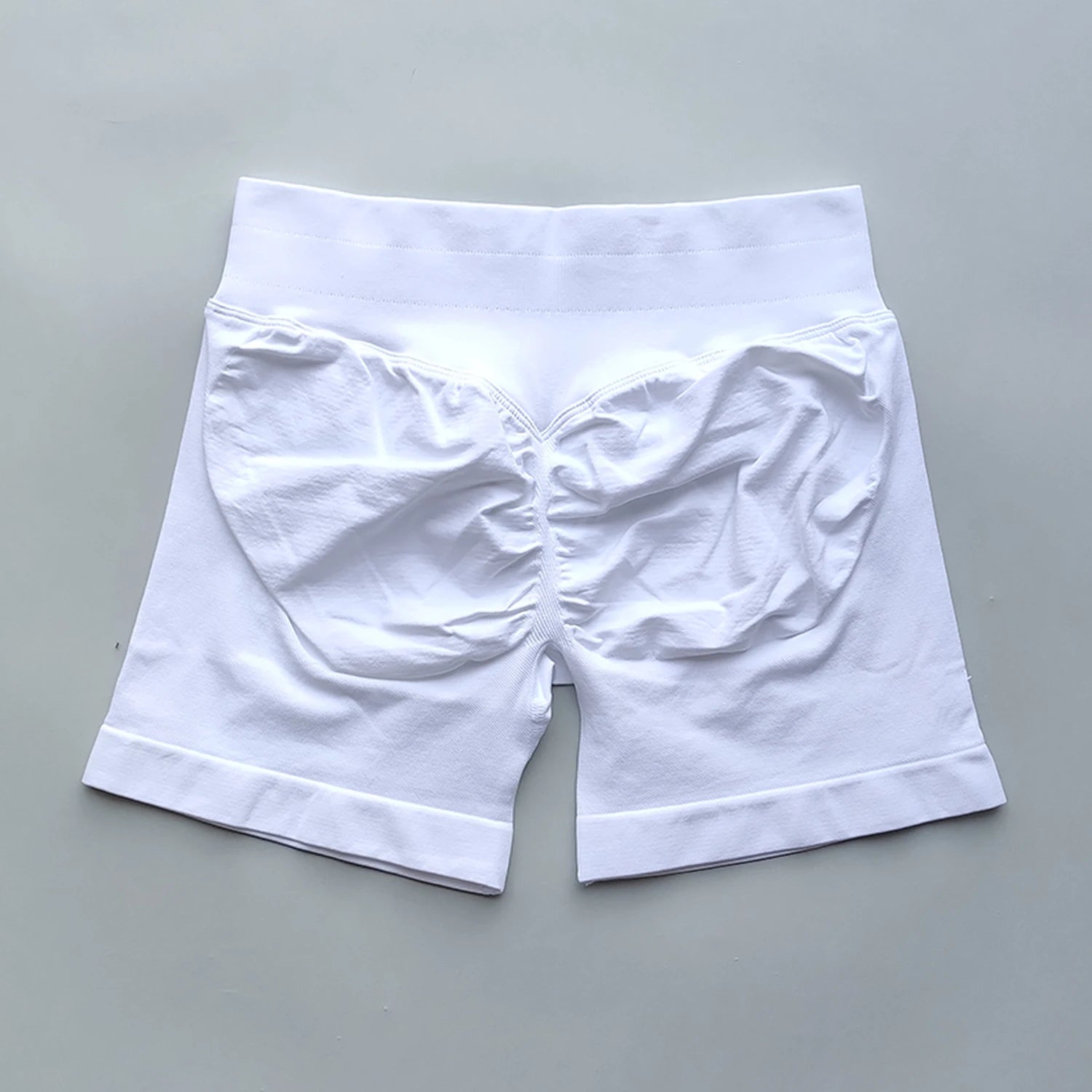 NO LOGO Shorts 4.5 Gym Shorts Women Fitness Sports Low Ribbed Band Workout Scrunch Butt Yoga Booty Running Short Pants