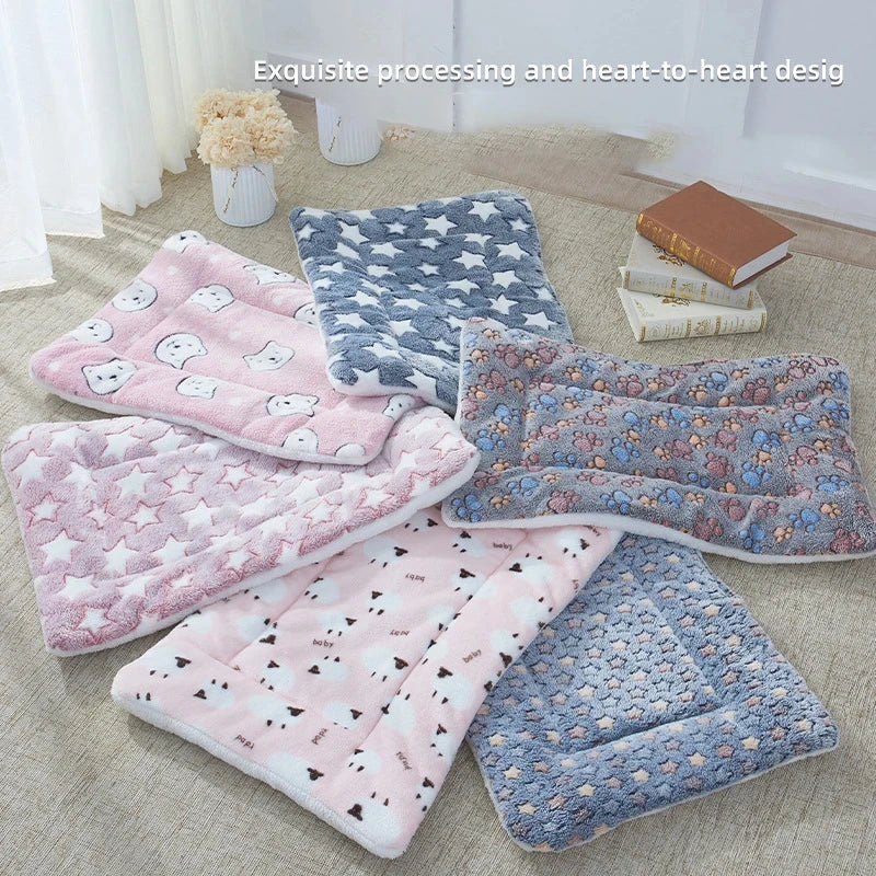 Flannel Pet Sleeping Mat - Dog Bed