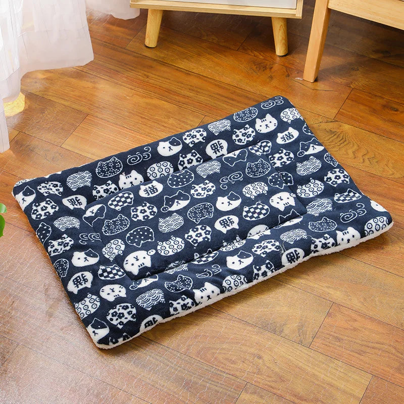 Flannel Pet Sleeping Mat - Dog Bed