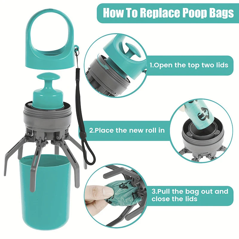 CleanGrip No-Touch Pet Waste Scooper