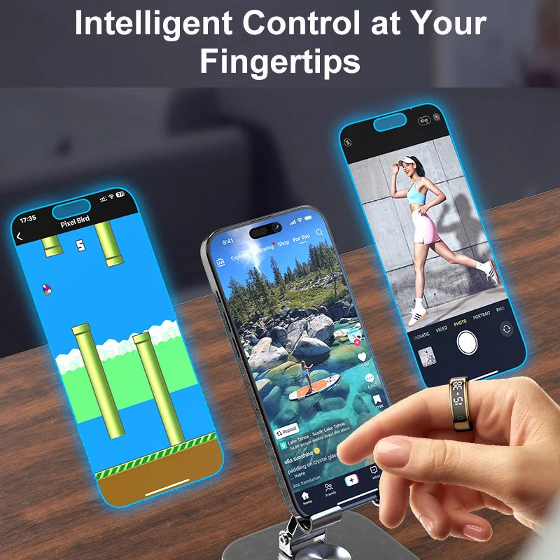 R11 Smart Display Ring – Health & Sleep Monitor