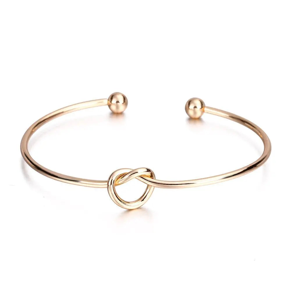 Stainless Steel Golden Vintage Bracelet – Twist