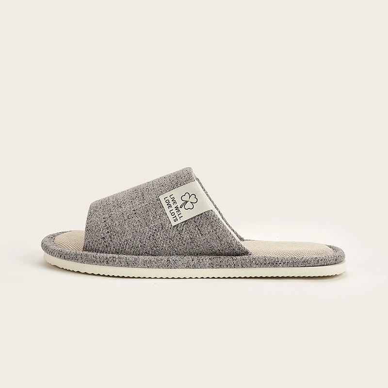 BreezeStep Linen Comfort Slippers